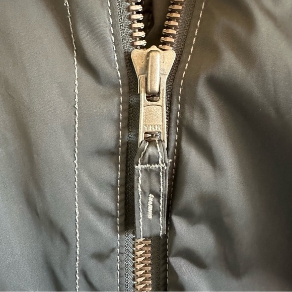 Athleta Moto Primaloft Insulated Coat/Jacket Olive Green - Picture 4 of 16